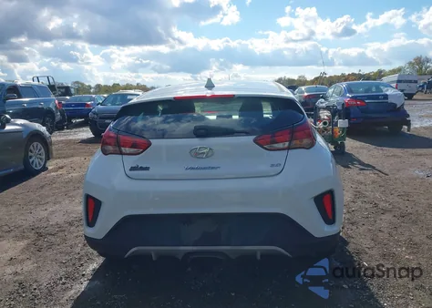 2019 Hyundai Veloster 2.0 из США, поврежденный, VIN KMHTG6AF0KU018925